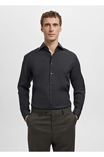 MANGO Man Slim fit pamuklu poplin gömlek