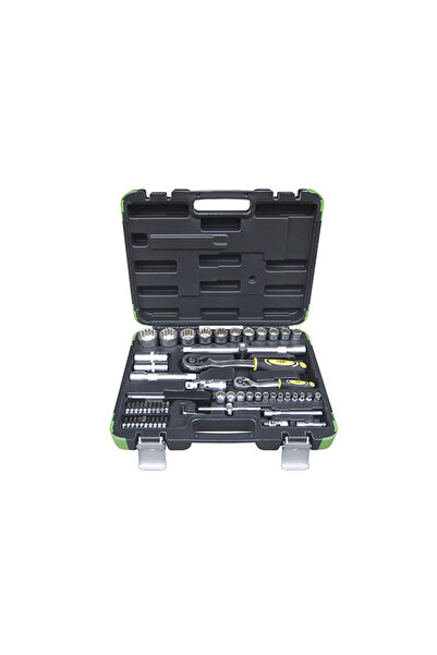 JBM Trusa Chei Tubulare Spline De 1/2` Si 1/4` Cu 61 Piese