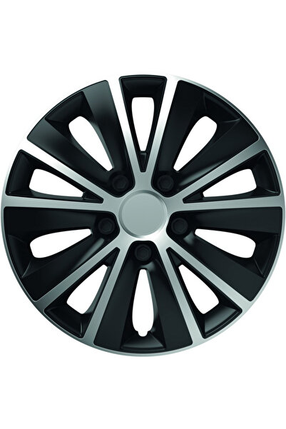 Mega Drive Set of Wheel Covers 14` Silver&Black Rapide