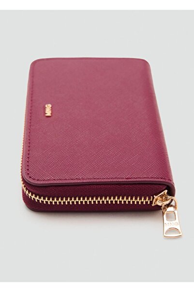 MANGO Woman Safiano görünümlü cüzdan
