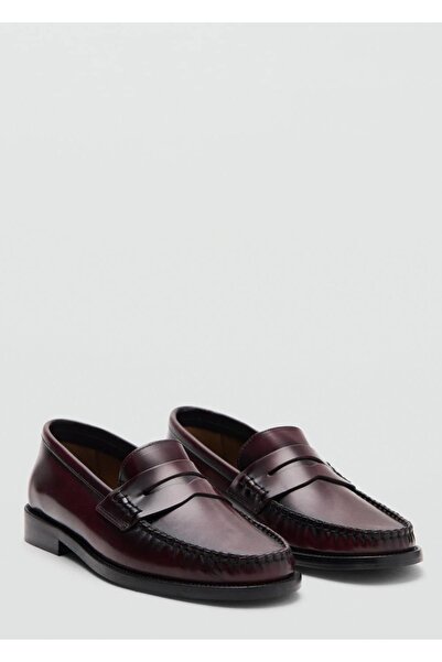 MANGO Woman Büzgülü deri makosen