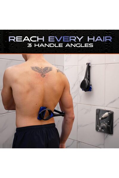 Hope Stealth - Back Shaver for Men, 23" Ergonomic Handle, +3 Extra Back Blade Refills