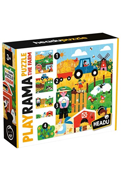 Headu Overlappable puzzles "Farm Adventure" for children 3+ years old