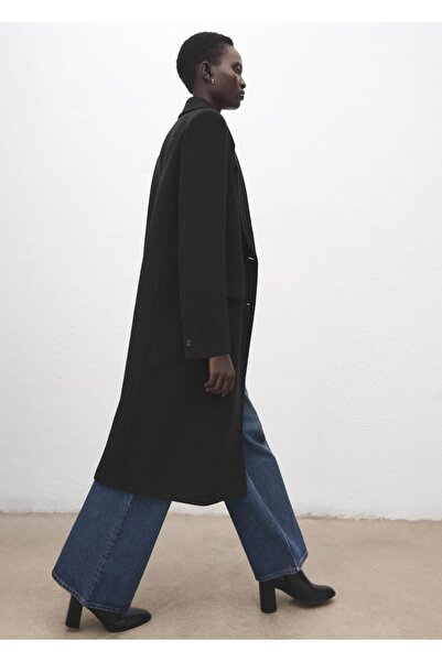 MANGO Woman Kruvaze yün palto