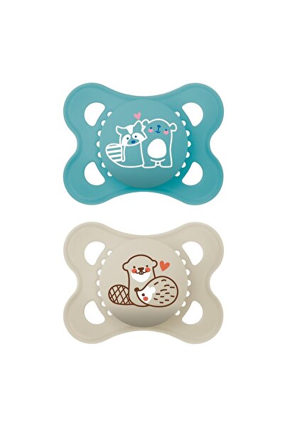 MAM Original Matte Emzik 0–6 Ay -2’li (Krem&Shell, Yumuşak Silikon, Steriliza...