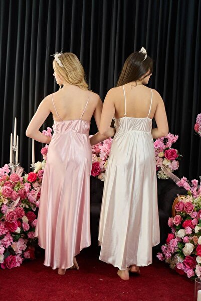 Lama Lingerie Women's Long Satin Nightgown