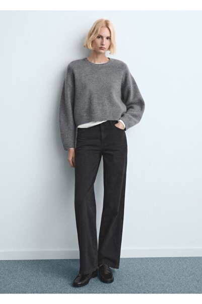 MANGO Woman Danila wide leg yüksek belli jean