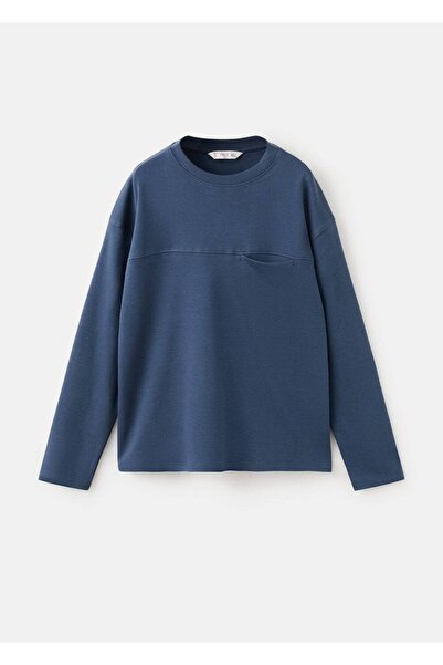 MANGO Kids Cep ve dikiş detaylı tişört