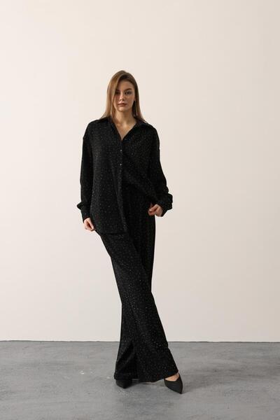 Opera Stone Detailed Shirt Suit