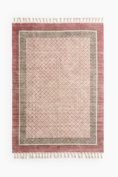 H&M Püsküllü ve Pamuklu Kilim