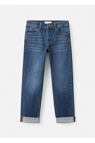 MANGO Kids Paçaları kıvrık jean
