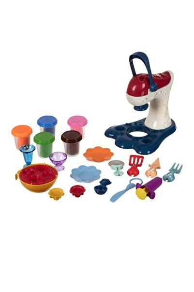 KRUZZEL Play Dough Set with Mixer and Accessories, 5 Colors, 18 x 21.5 x 26 cm, Ages 3+