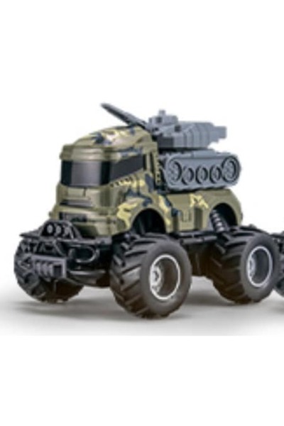 Toy Toy Toy Mașină militară telecomandă cu faruri, 27 MHz, 4 canale, 14x13x18...