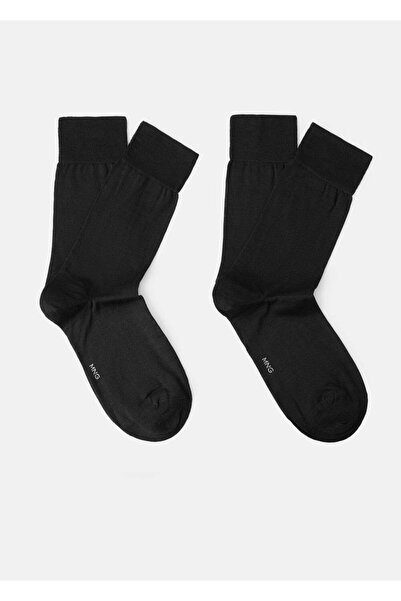 MANGO Man 2'li uzun pamuklu çorap seti