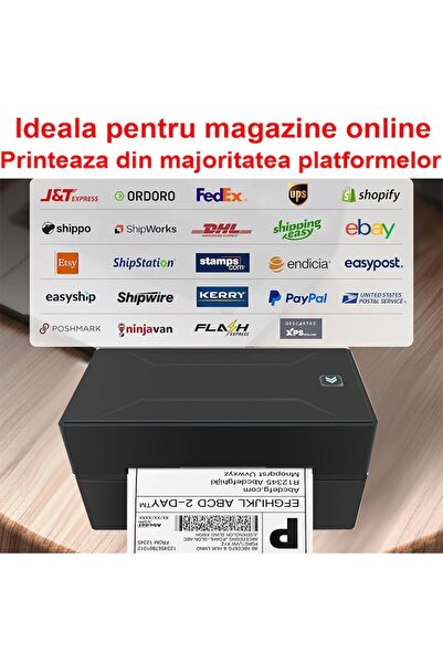 OptimStar Thermal label and AWB printer, 110 mm paper, 203 DPI, 150 mm/s, Bluetooth, USB, Black