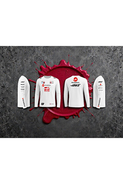 niceworkbynicehands Formula 1 Special Design Haas Team T-Shirt Printed White T-Shirt