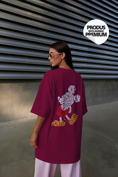 OEM Oversized 100% cotton Mickey Typography T-shirt