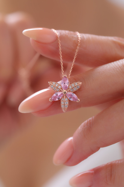 LOTUS JW Zambak Çiçeği Kolye | 925 Ayar Gümüş Kolye