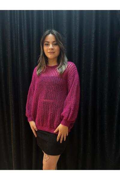 Elit Butik Hand-Knitted Fishnet Sweater