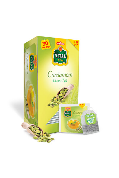 vital tea (عبوة من 6) شاي الهيل - 30 كيس شاي فردي، مزيج توابل عطري، سهل التحضير، للاستمتاع اليومي