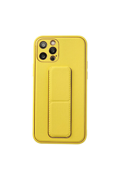 NewFace غطاء حماية لهاتف آيفون 12 برو مصنوع من جلد كوكو - أصفر