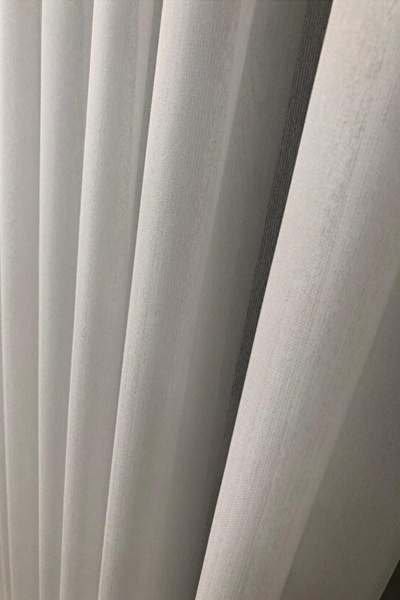 Taç Bamboo Tulle Curtain – Modern Natural Textured, Light-Transmitting, Stylish Living Room, Living Room & Kitchen Curtain