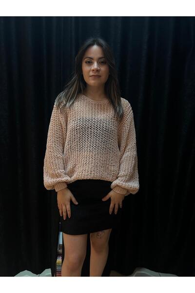 Elit Butik Hand-Knitted Fishnet Sweater