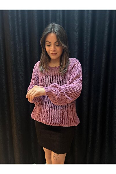 Elit Butik Hand-Knitted Fishnet Sweater