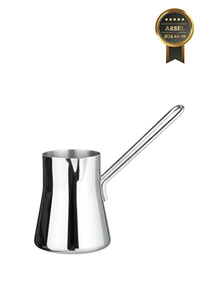 Arsel إبريق قهوة ووعاء حليب من الفولاذ المقاوم للصدأ 304 عالي الجودة 18/10 بم...