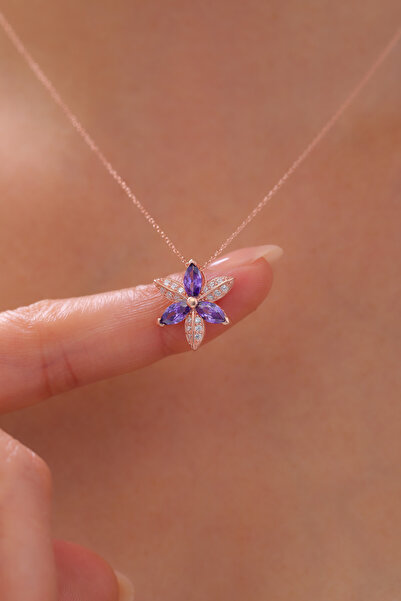 LOTUS JW Zambak Çiçeği Kolye | 925 Ayar Gümüş Kolye