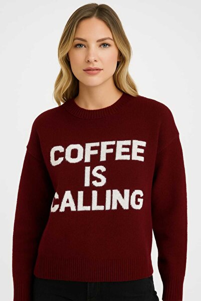 Diva Exclusive Fashion COFFEE IS CALLING sweater, thick, casual, soft material