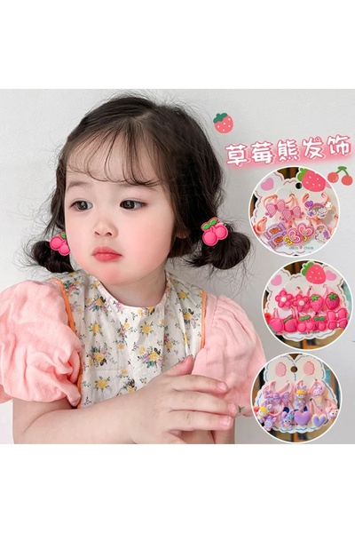 Virago Set de 10 catarame din cauciuc pentru copii, cu fructe