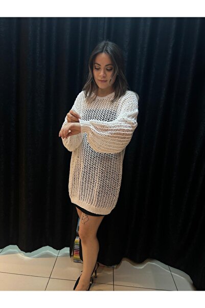 Elit Butik Hand-Knitted Fishnet Sweater