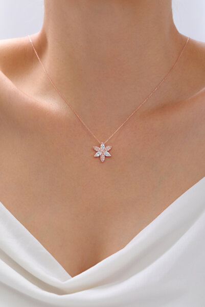 LOTUS JW Zambak Çiçeği Kolye | 925 Ayar Gümüş Kolye