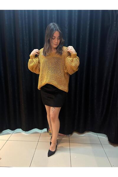 Elit Butik Hand-Knitted Fishnet Sweater