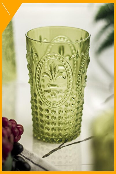Genel Markalar Kırılmaz Akrilik Koyu Yeşil Uzun Bardak Büyük Boy Su & Meşruba...