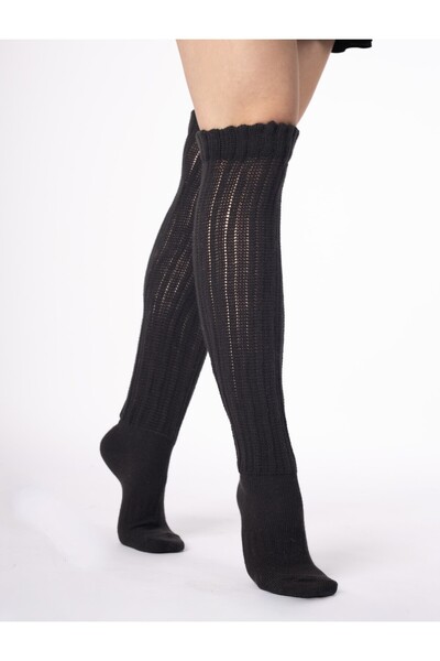 CİHO Чорапи Slouch 3 чифта дамски зимни вълнени дебели меки чорапи до коляното