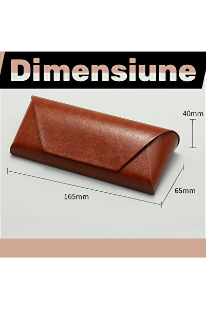 OEM Leather Sunglasses Case, Durable Protective Case, Elegant Design, Unisex Style, Brown