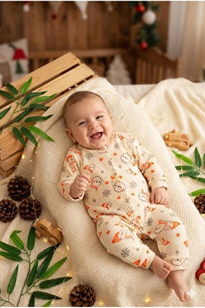 yukobaby bebeğiniz için en doğalı BEBEK SNOWMAN 3-6-9 AY PAMUKLU MANŞETŞİZ TU...