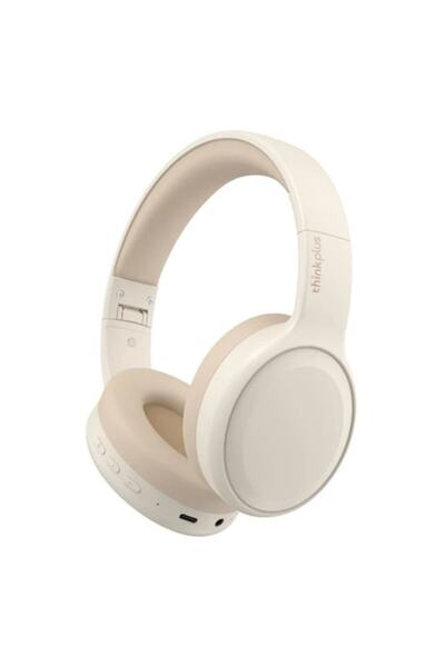 LENOVO ThinkPlus TH30 Bluetooth On-Ear Headphones, beige