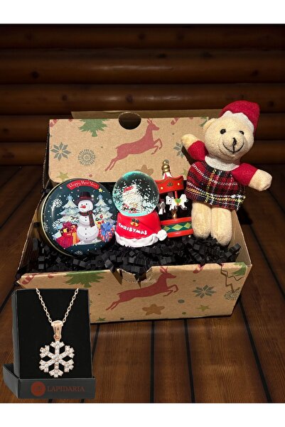 Lapidaria Yılbaşı Hediye Kutusu Atlı Karınca, Işıklı Kar Küresi, Kokulu Mum, ...