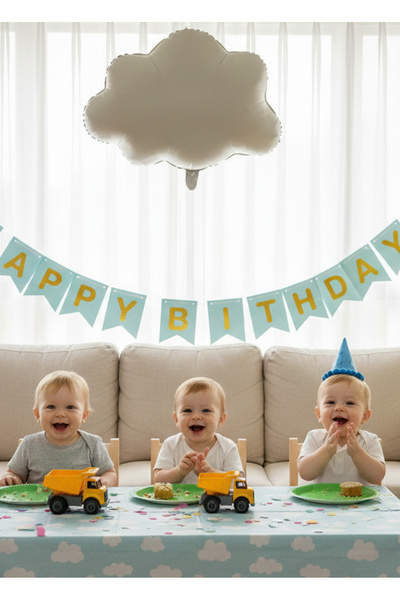 Noone Cream Color Cloud Foil Balloon - Boho Concept Birthday and Baby Shower ...