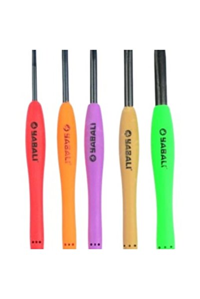 Yabalı مقبض كروشيه مرن طرف أسود مقاس 5