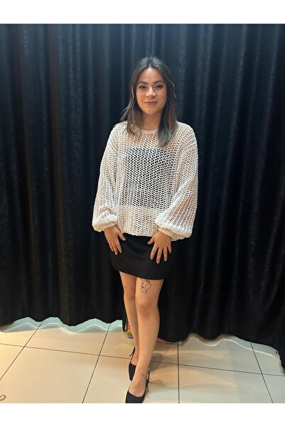 Elit Butik Hand-Knitted Fishnet Sweater