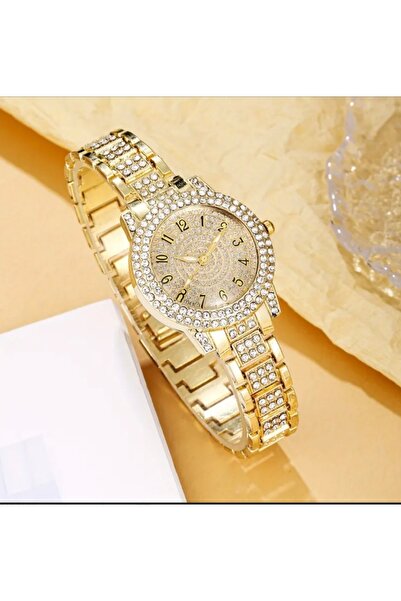Geneva Stylish design stone wristwatch