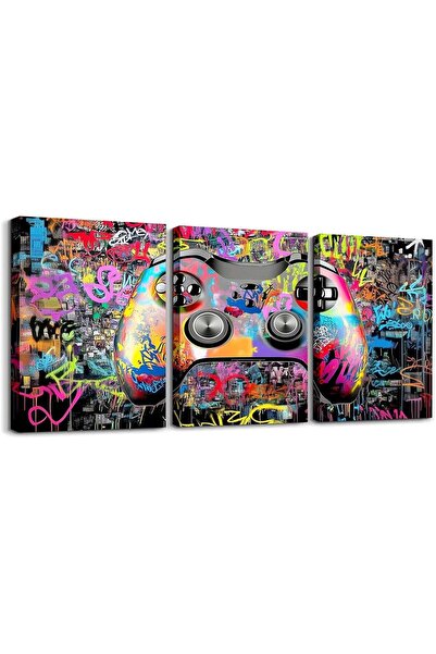 ALAYRA International Framed Video Game & Football Wall Art Set of 3 – Gamer R...