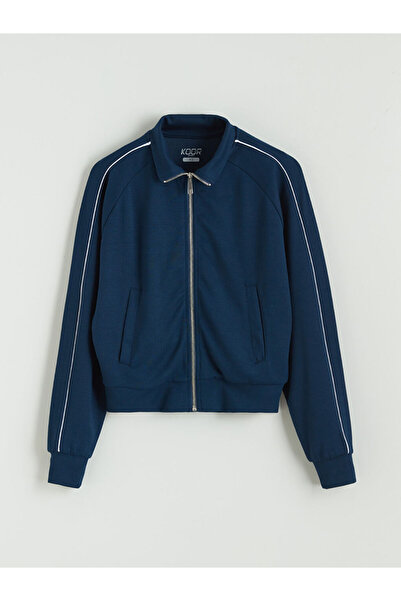 LC Waikiki Stand Collar Women's Zippered Sweatshirt