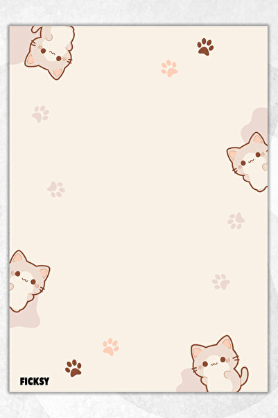 Ficksy دفتر ملاحظات A5 بدون خطوط - 50 ورقة - مذكرة - دفتر ملاحظات - ورق ملاحظات