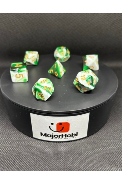 Major Hobi DND Frp Zar Seti 7li Set Dnd Zarı Dungeons And Dragons Masaüstü Oy...