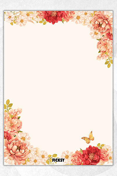 Ficksy دفتر ملاحظات A5 بدون خطوط - 50 ورقة - مذكرة - دفتر ملاحظات - ورق ملاحظات